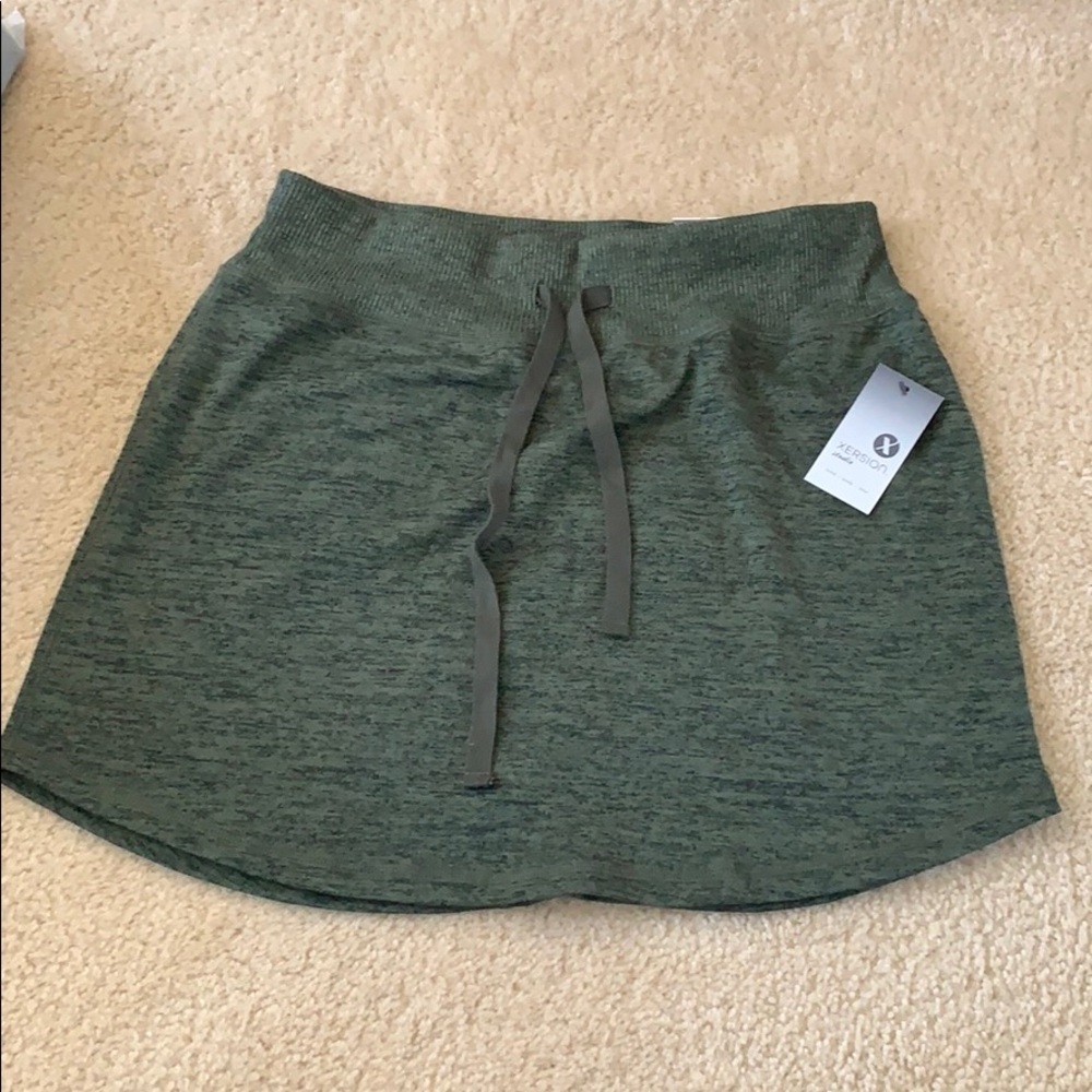 Olive green skirt